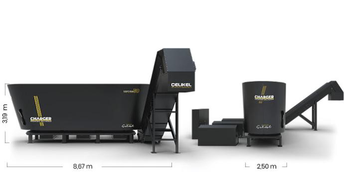 فیدر میکسر ثابت عمودی